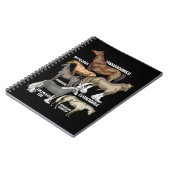 Pferdezucht Reiten Geschenk für Frauen Pferde Notizblock (Linke Seite)