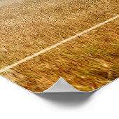 Pferdezucht Rustikaler Braunen Dekoupage Poster (Ecke)