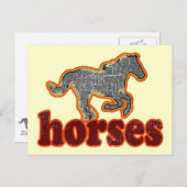 Pferdezuchtart Postkarte (Vorne/Hinten)