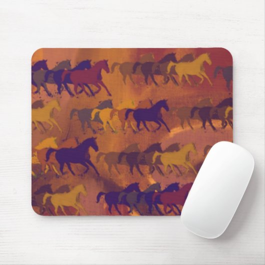 Pferdezuchtmuster Mousepad (Mit Mouse)