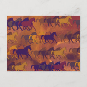 Pferdezuchtmuster Postkarte