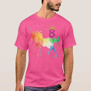 PferdKids 8. Geburtstag Pferd für 8 Jahre Alte Mäd T-Shirt