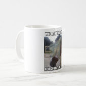 PferdMeme Tasse EHEMANN HILFT HERAUS an der (Vorderseite Links)