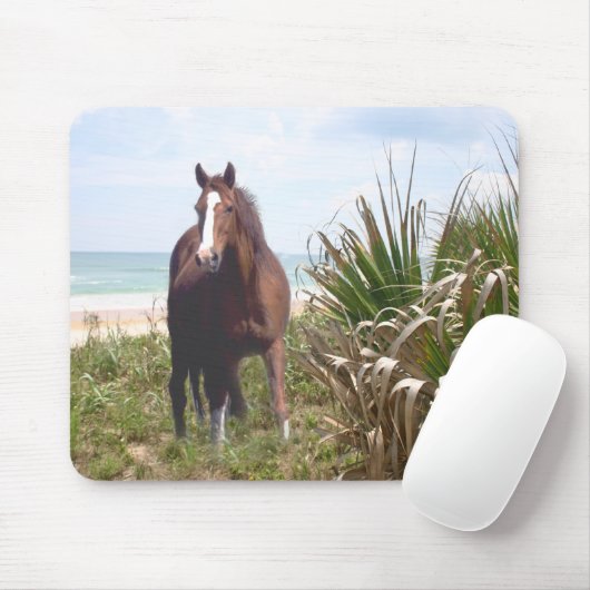 PferdMousepad Strand Mousepad (Mit Mouse)