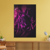 PferdOnPurple - gepanzerte Canvas Leinwanddruck (Insitu (Wohnzimmer))