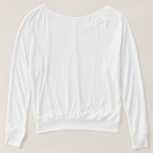 PferdShilhouette Grau weg vom Schulter-Sweatshirt T-Shirt (Design Rückseite)