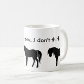 Pferdsilouette, Pferdsilouette, Pferdsilouet… Kaffeetasse (VorderseiteRechts)