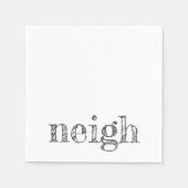 Pferdtypografie neidisch Haustierfreund Pferdeschl Serviette (Vorderseite)