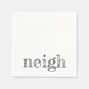 Pferdtypografie neidisch Haustierfreund Pferdeschl Serviette