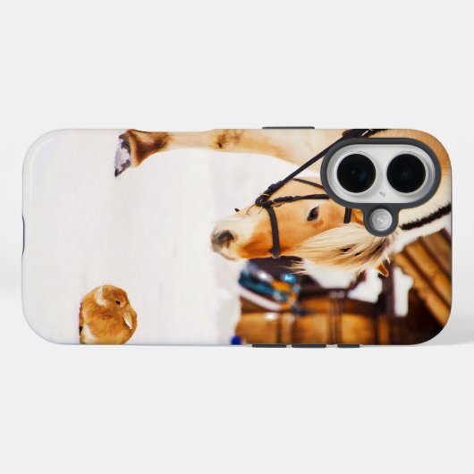 Pferkaninchen Case-Mate iPhone Hülle (Rückseite (Horizontal))