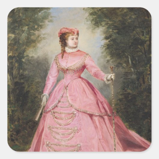 Pfertense Schneider 1868 Quadratischer Aufkleber (Vorderseite)