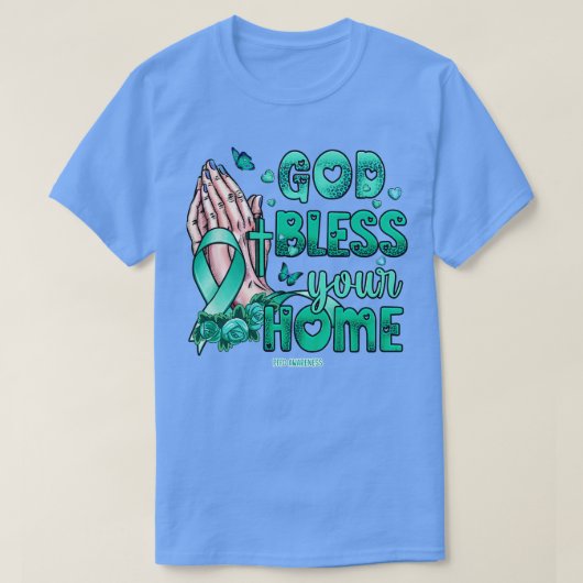 PFFD Bewusstsein Gott segne Hoffnung T-Shirt (Design vorne)