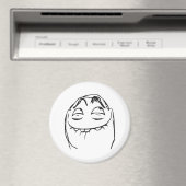 PFFTCH Laughing Rage Face Comic Meme Magnet (In Situ (Geschirrspüler))