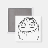 PFFTCH Laughing Rage Face Comic Meme Magnet (Vorderseite/Rückseite)