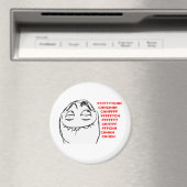 PFFTCH Laughing Rage Face Comic Meme Magnet (In Situ (Geschirrspüler))
