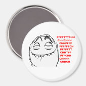 PFFTCH Laughing Rage Face Comic Meme Magnet (Vorderseite/Rückseite)
