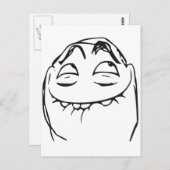 PFFTCH Laughing Rage Face Comic Meme Postkarte (Vorne/Hinten)