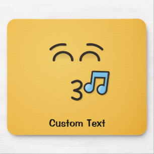 Pfiff mit dem Maus-Pad mit lächelnden Augen Mousepad