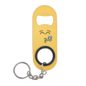 Pfiff mit lächelnden Augen Mini Flaschenöffner (Vorderseite)