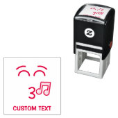 Pfiff mit lächelnden Augen Permastempel (Beispiel)