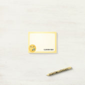 Pfiff mit lächelnden Augen Post-it Klebezettel (Auf Schreibtisch)