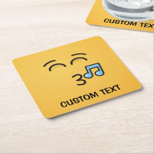 Pfiff mit lächelnden Augen Rechteckiger Pappuntersetzer