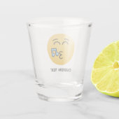 Pfiff mit lächelnden Augen Schnapsglas (Rückseite)
