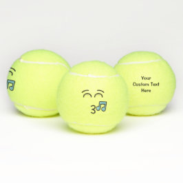 Pfiff mit lächelnden Augen Tennisbälle