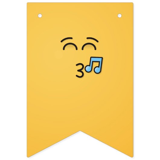 Pfiff mit lächelnden Augen Wimpelkette (Zweite Fahne)