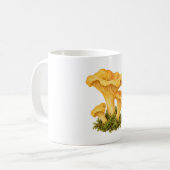 Pfifferlinge auf Moos Kaffeetasse (Vorderseite Links)