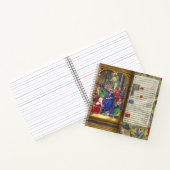 Pfingstbild Mittelalterliches Renaissancemanuskrip Notizblock (Innenseite)