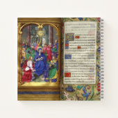 Pfingstbild Mittelalterliches Renaissancemanuskrip Notizblock (Rückseite)