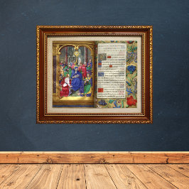 Pfingstbild Mittelalterliches Renaissancemanuskrip Poster