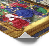 Pfingstbild Mittelalterliches Renaissancemanuskrip Poster (Ecke)