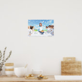 Pfingsten - Maria, Apostel und der Heilige Geist Poster (Küche)