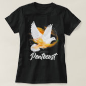 Pfingsten Tauben Tongues Feuerhitze Heiliger Geist T-Shirt (Design vorne)