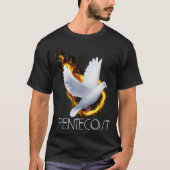 Pfingsten Tauben Tongues of Fire Flame wirkt heili T-Shirt (Vorderseite)