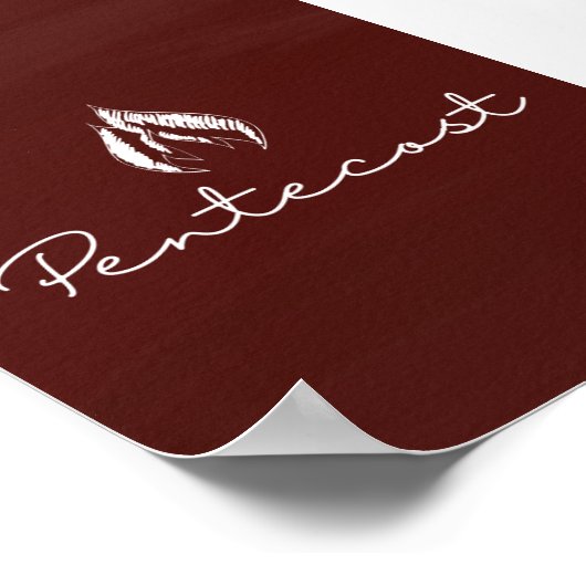 Pfingstkarte Druck Poster (Ecke)