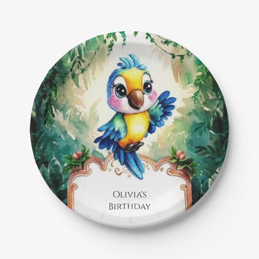 Pfingstkinder zum Geburtstag Pappteller (Vorderseite)