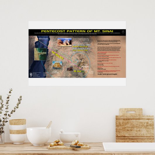 Pfingstmuster - Berg Sinai Poster (Küche)