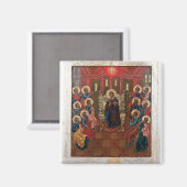 Pfingstorthodoxe Christliche Byzantinische Ikone Magnet (Vorderseite/Rückseite)