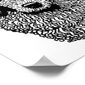 Pfingstpfoten Haustiere Kunst Poster (Ecke)
