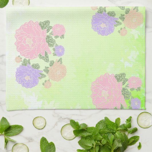 pfingstroen geschirrtuch (Gefaltet)