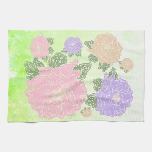 pfingstroen geschirrtuch (Horizontal)