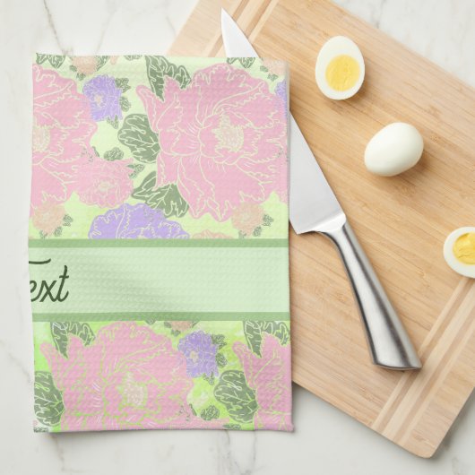 pfingstroen geschirrtuch (Viertel Falte)