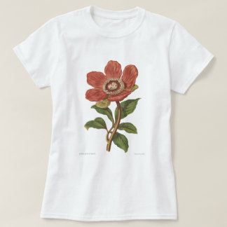 Pfingstrose, Antiken-viktorianisches botanisches T-Shirt