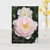 Pfingstrose blühte Tulpegeburtstagskarte Karte (Gelbe Blume)