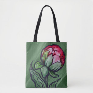 Pfingstrose Blumen Pfingstrosen Gärtner Kunst Rosa Tasche
