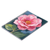 Pfingstrose-Blumen-Wasserfarbe-Blumen Notizblock (Linke Seite)