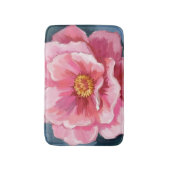 Pfingstrose-Blumen-Wasserfarbe-Floral Badematte (Vorderseite Vertikal)